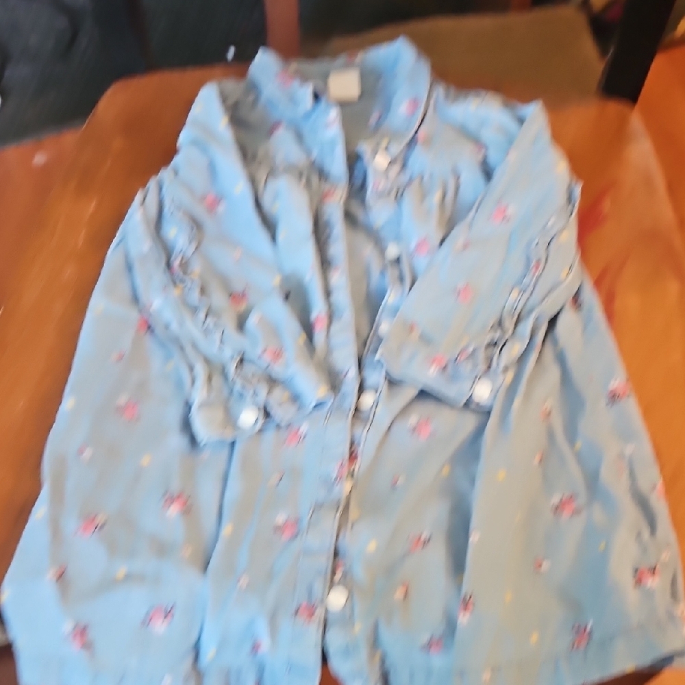 GAP Blue and Pink Casual Dress